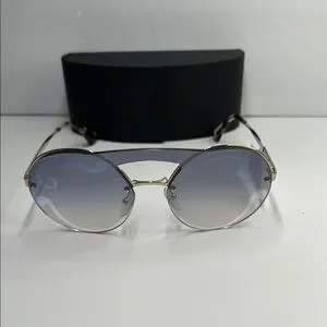 Prada | Accessories | Prada Gray And Gold Geometric  display picture 2